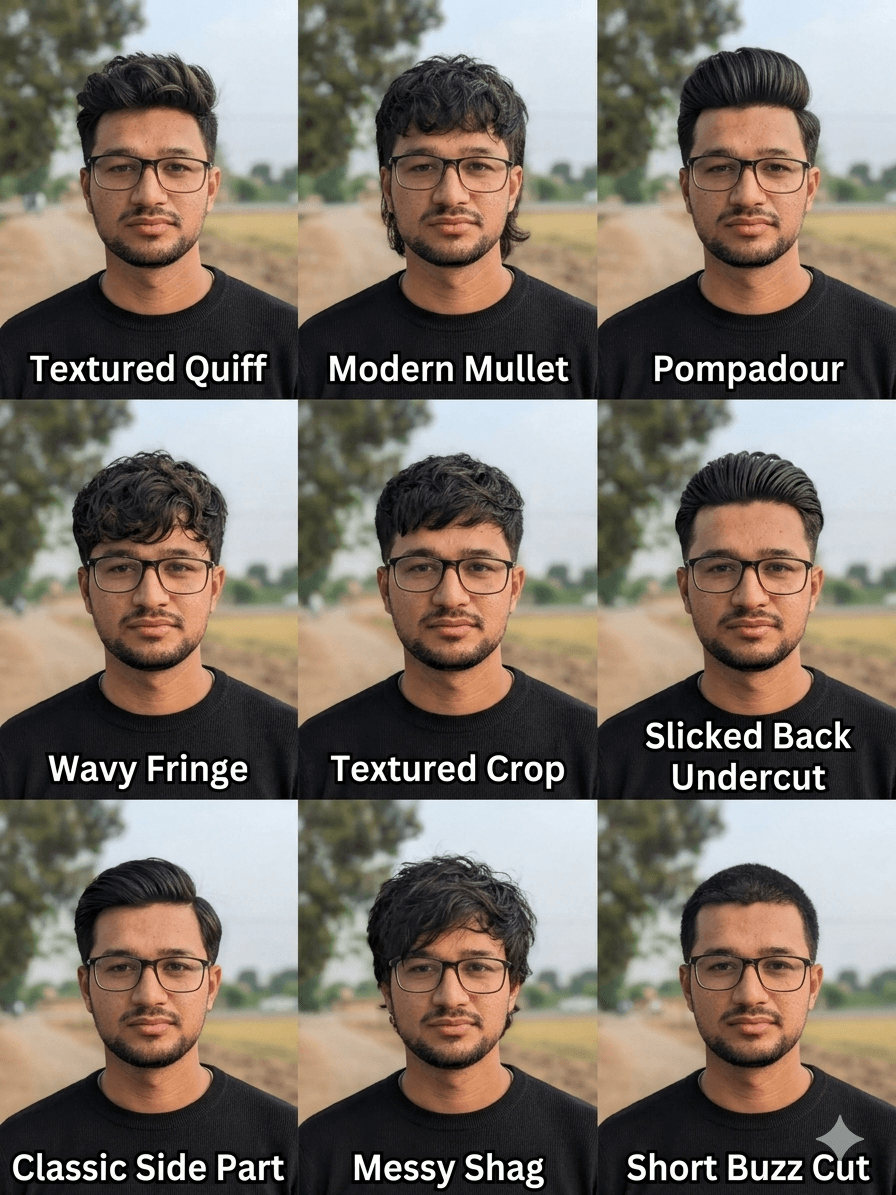 AI Men's Hairstyle Recommender — Best Cuts by Face Shape & Hair Type