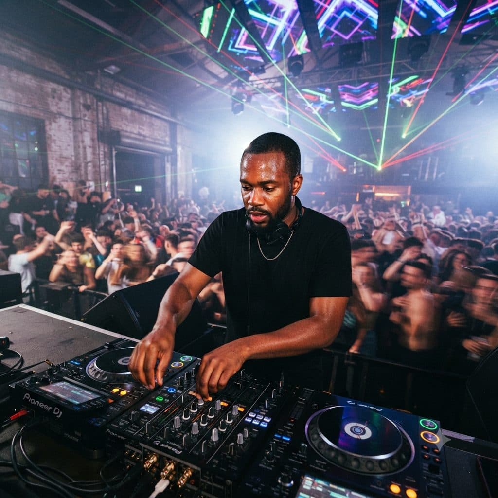 DJ Performance Copy Paste Prompt for AI Photos created with Gemini