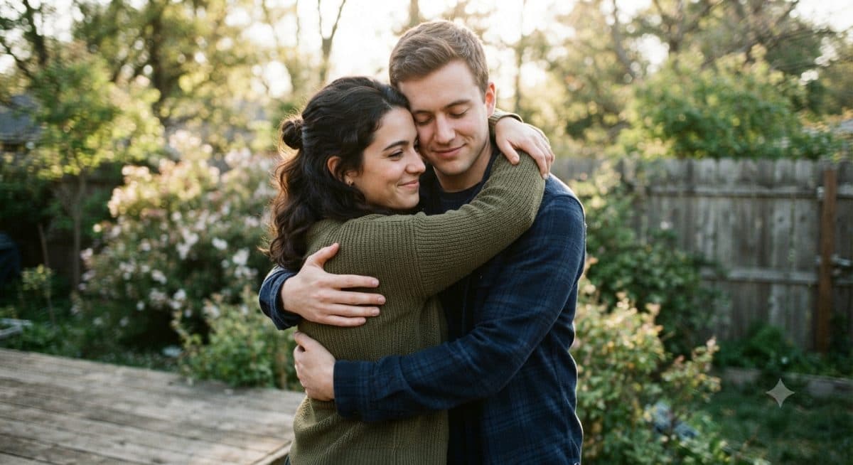Emotional Hug Copy Paste Prompt for AI Photos created with Gemini