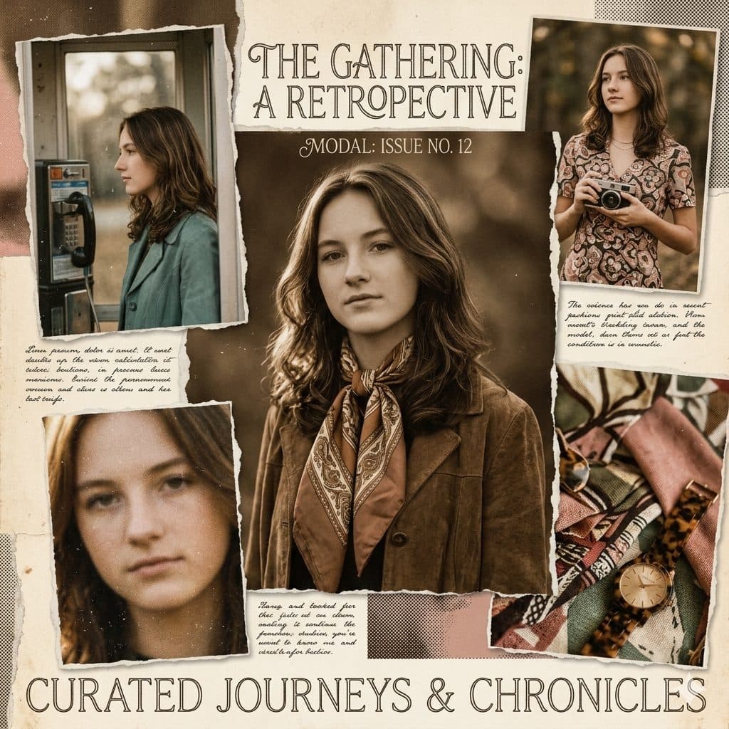 Vintage Magazine Collage Prompt – Retro Fashion Editorial & Analog Texture Design created with Gemini