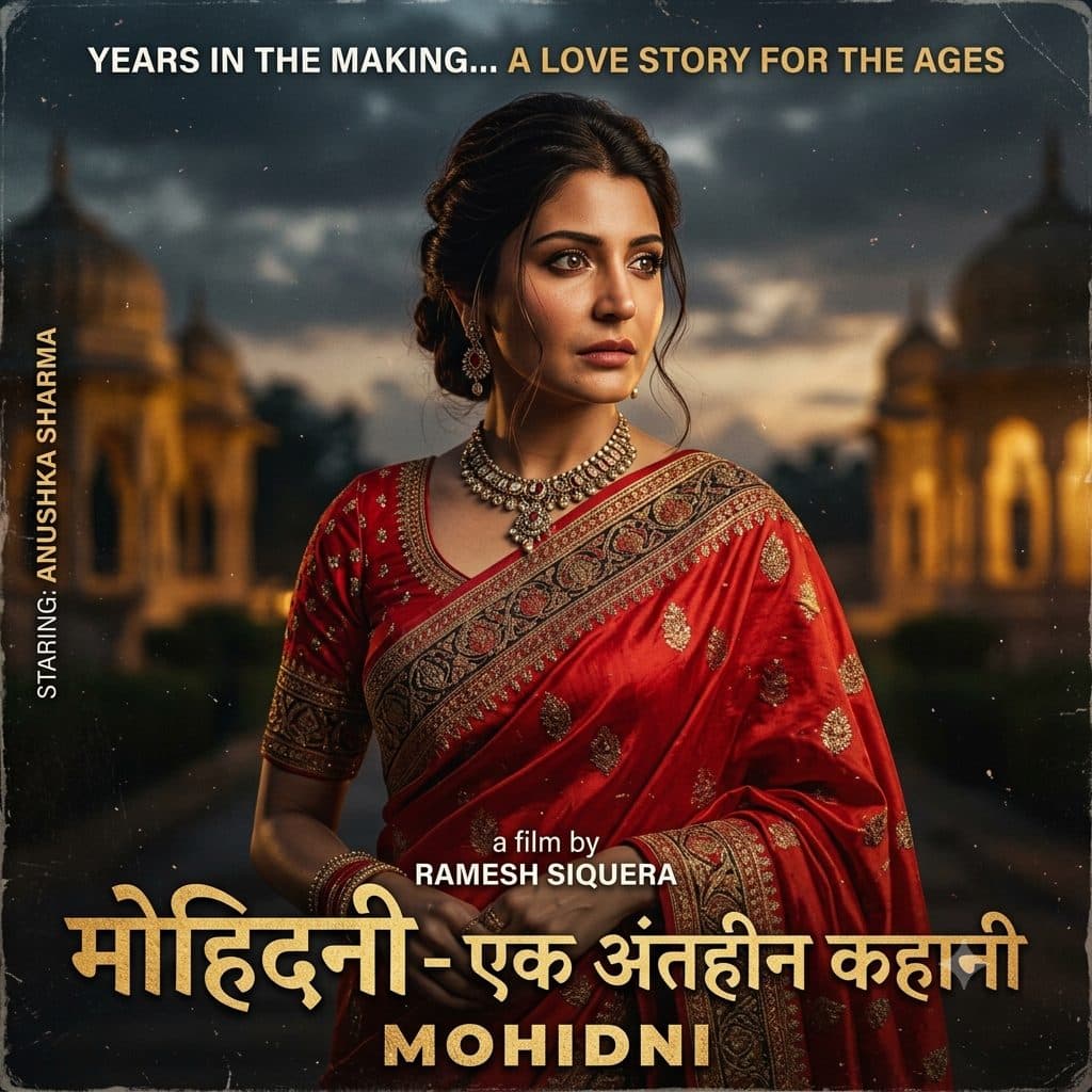 Bollywood Saree Portrait Copy Paste Prompt for AI Photos created with Gemini